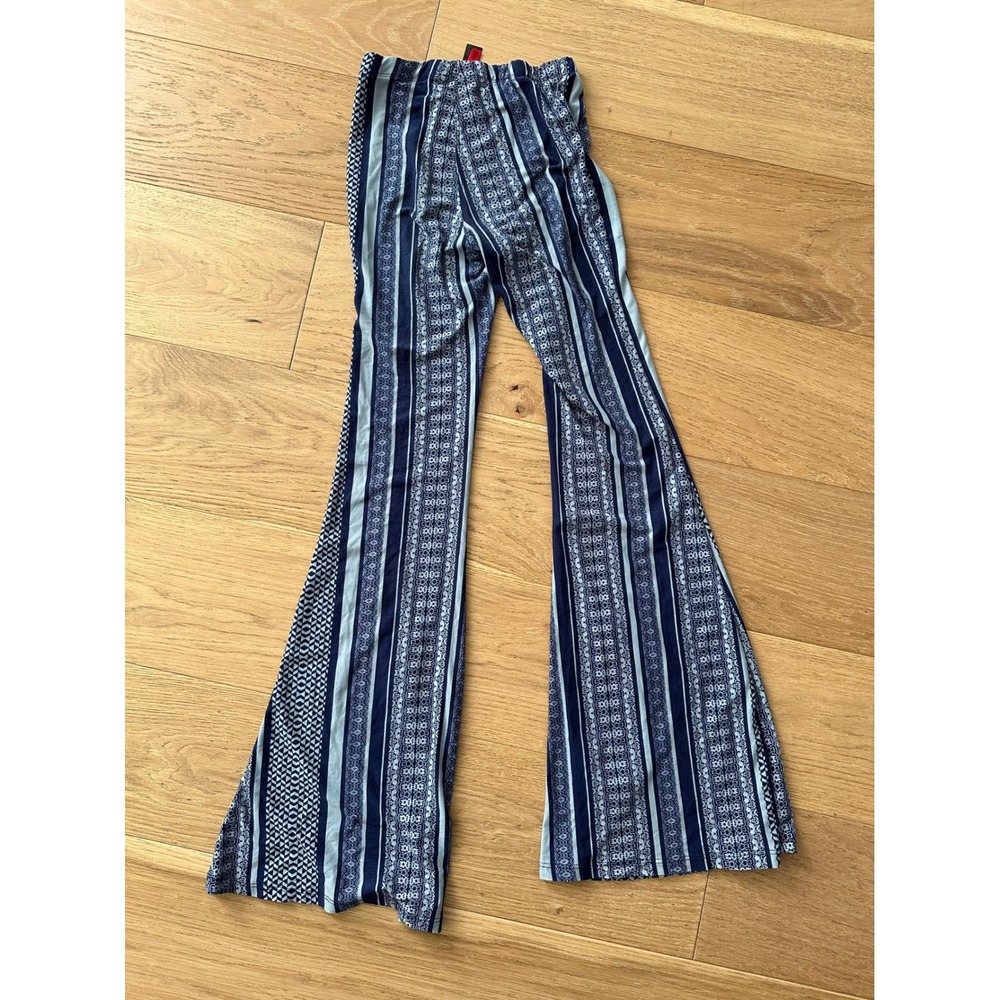 Hot‎ Kiss Boho Geometric Flare Bell Bottom Pants - Small
